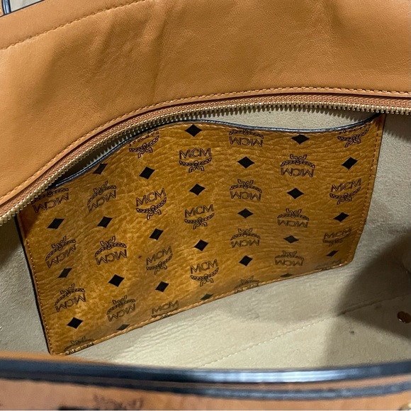 MCM Visetos Studded Shoulder Bag - Picture 14 of 15